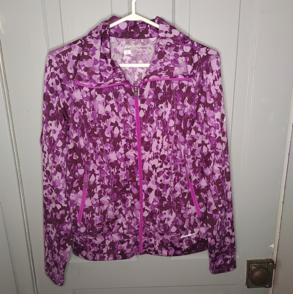 🐆 Eddie Bauer Motion Full Zip Athletic Workout Jacket
